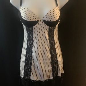 Polka dot lingerie
